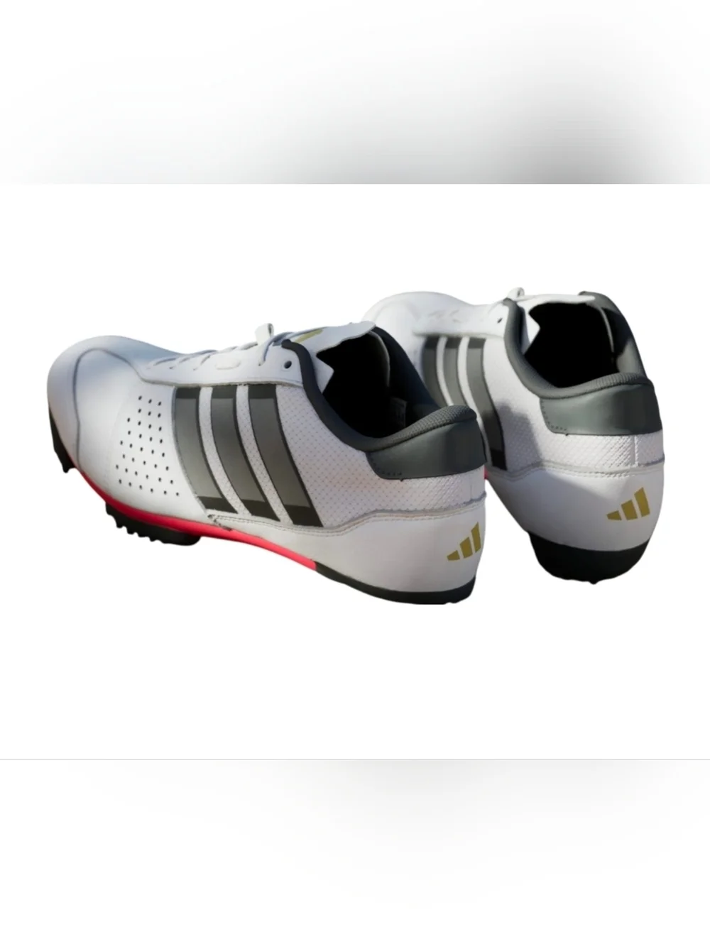 NWOB Adidas Heritage Tour Leather Cycling Mountain Bike Cloud White  Mens Shoes